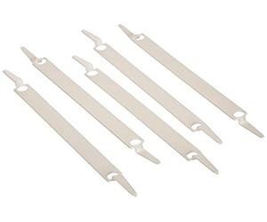 LAUREL - attache perforé, en PP, blanc, contenu: 100 pièces capacité: jusqu'à 20 feuilles, attaches perforées pour l'archivage des documents perforés (1830-10)