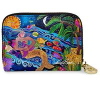 Laurel Burch Portefeuille avec fermeture éclair blindée RFID
