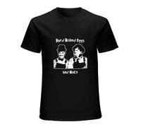 Laurel & Hardy Hard Boiled Eggs and Nuts Print Unisex T-Shirts Men Tee Cotton Tops Black Shirt XXL
