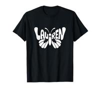 Lauren Butterfly - Word Art personnalisé avec nom mignon T-Shirt