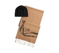 LAUREN BY RALPH LAUREN Écharpe et casquette avec motif de ceinture