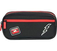 Lauren & Johnny 50508 Johnny Trousse zippée Noir avec accents rouges 21 x 5,5 x 9,5 cm