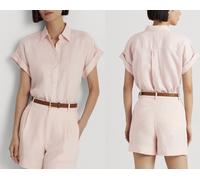 Lauren Ralph Lauren Chemise En Lin Broono À Manches Dolman Tee Lino Haut L