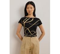 Lauren Ralph Lauren Lauren Ralph Lauren Black Greita Script Logo T-Shirt
