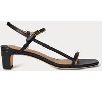 Lauren Ralph Lauren Lauren Ralph Lauren Black Lainee Mid-Heel Nappa Leather Sandals