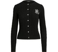 Lauren Ralph Lauren Lauren Ralph Lauren Black Ralhan Cable Knit Cotton Cardigan