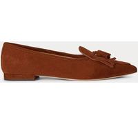 Lauren Ralph Lauren Lauren Ralph Lauren Brown Londyn Sheep-Suede Kiltie Ballet Flats Brown 7 EU 40