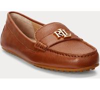Lauren Ralph Lauren Lauren Ralph Lauren Brown Pebbled Leather Loafer Shoes Brown EU 40 (UK 7)
