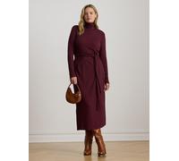 Lauren Ralph Lauren Lauren Ralph Lauren Dark Garnet Curve Vaureen Tie Front Turtle Neck Dress Dark Garnet XXXL (EU 56)