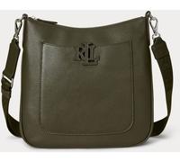 Lauren Ralph Lauren Lauren Ralph Lauren Dark Olive Cameryn Pebbled Leather Large Cross-Body Bag