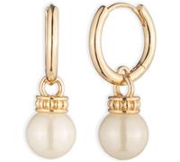 Lauren Ralph Lauren Lauren Ralph Lauren Gold Tone Pearl Hoop Drop Earrings