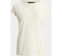 Lauren Ralph Lauren Lauren Ralph Lauren Mascarpone Cream Embroidered Jersey T-Shirt