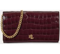 Lauren Ralph Lauren Lauren Ralph Lauren Red Adair Glossy Croc Embossed Crossbody Clutch Bag