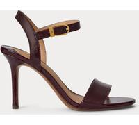 Lauren Ralph Lauren Lauren Ralph Lauren Red Gwen Crinkle Leather Heeled Sandals