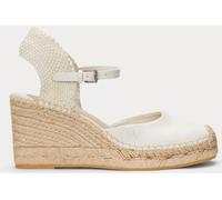 Lauren Ralph Lauren Lauren Ralph Lauren White Contrast Wedge Espadrille Sandals