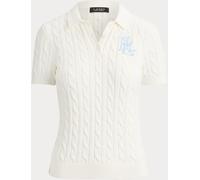 Lauren Ralph Lauren Lauren Ralph Lauren White Natrissa Short Sleeve Pullover Polo Shirt White M (EU 40-42)