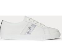 Lauren Ralph Lauren Lauren Ralph Lauren White/Silver Janson II Leather Sneakers