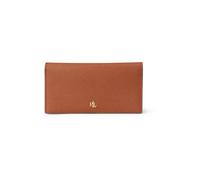 Lauren Ralph Lauren Portefeuille Medium - cuir de vache saffiano marron - femme
