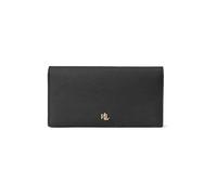 Lauren Ralph Lauren Medium Portefeuille noir, cuir de vache,saffiano cuir de vache, femme