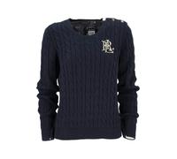 Lauren Ralph Lauren Pull À Col Rond Tresses Montiva 200932223, bleu foncé, M