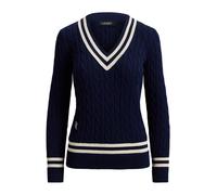 Lauren Ralph Lauren Pull-over bleu marine / blanc, Taille S