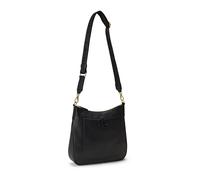 Lauren Ralph Lauren Cameryn 27 Sac bandoulière noir, cuir de vache grainé, femme