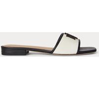 Lauren Ralph Lauren Sandales Lauren Ralph Lauren Everley en toile avec bordure en cuir