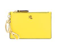 Lauren Ralph Lauren Zip Card Étui à clés Cuir véritable 13 cm jaune
