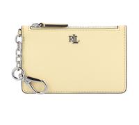 Lauren Ralph Lauren Zip Card Étui à clés Cuir véritable 13 cm jaune