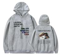Lauren Spencer Smith Merch The Art Of Being A Mess World Tour Sweat à capuche à manches longues Unisexe Album Merch, gris, S