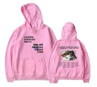 Lauren Spencer Smith Merch The Art Of Being A Mess World Tour Sweat à capuche à manches longues Unisexe Album Merch, rose, 4XL