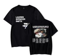 Lauren Spencer Smith Merch The Art of Being A Mess World Tour Tee Album T-shirt manches courtes Pull unisexe adulte, Noir , XXS