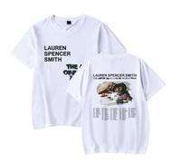 Lauren Spencer Smith Merch The Art of Being A Mess World Tour Tee Album T-shirt manches courtes Pull unisexe adulte, blanc, L