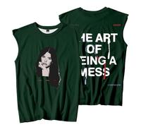 Lauren Spencer Smith T-shirt sans manches avec photo The Art of Being A Mess Merch pour femmes et hommes, Style 10, M