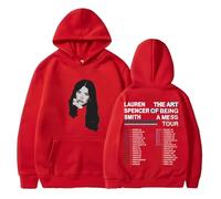 Lauren Spencer Smith The Art Of Being A Mess Tour Dates Sweats à capuche pour femmes et hommes, Rouge, XL