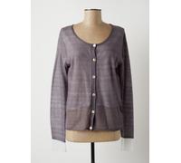lauren vidal gilets femme de couleur gris