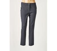 lauren vidal pantalons femme de couleur bleu