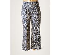 lauren vidal pantalons femme de couleur bleu