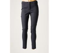 lauren vidal pantalons femme de couleur bleu 38