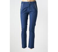 lauren vidal pantalons femme de couleur bleu 40