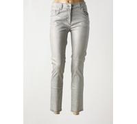 lauren vidal pantalons femme de couleur gris 34