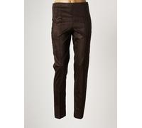 lauren vidal pantalons femme de couleur marron