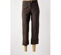 lauren vidal pantalons femme de couleur marron