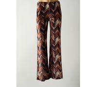 lauren vidal pantalons femme de couleur marron 36
