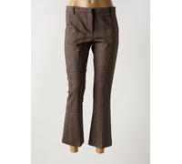 lauren vidal pantalons femme de couleur marron 38