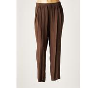 lauren vidal pantalons femme de couleur marron 38