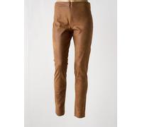 lauren vidal pantalons femme de couleur marron 40