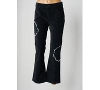 lauren vidal pantalons femme de couleur noir