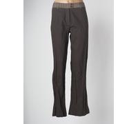 lauren vidal pantalons femme de couleur noir 40