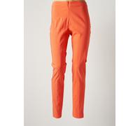 lauren vidal pantalons femme de couleur orange